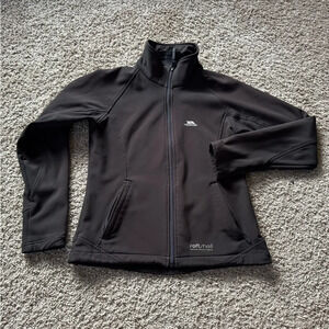 Trespass Softshell Black Full Zip Jacket Women Size Small